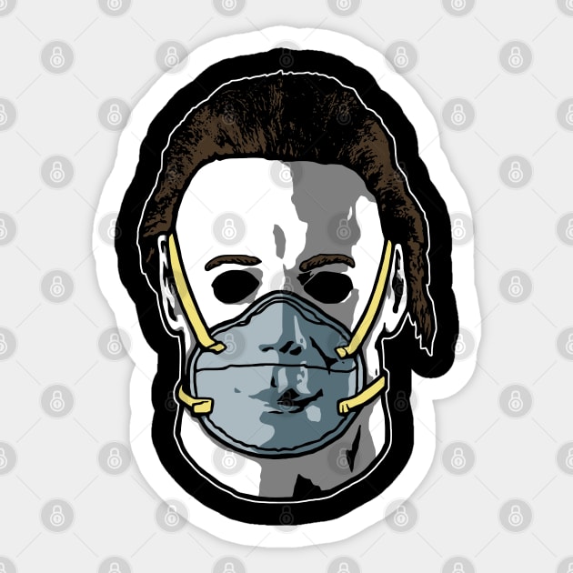 Halloween Horror Mask Slasher Sticker by sandersart